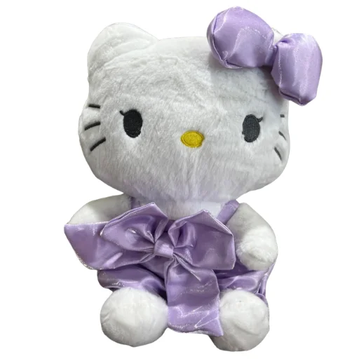 Peluche hello kitty con vestido rojo